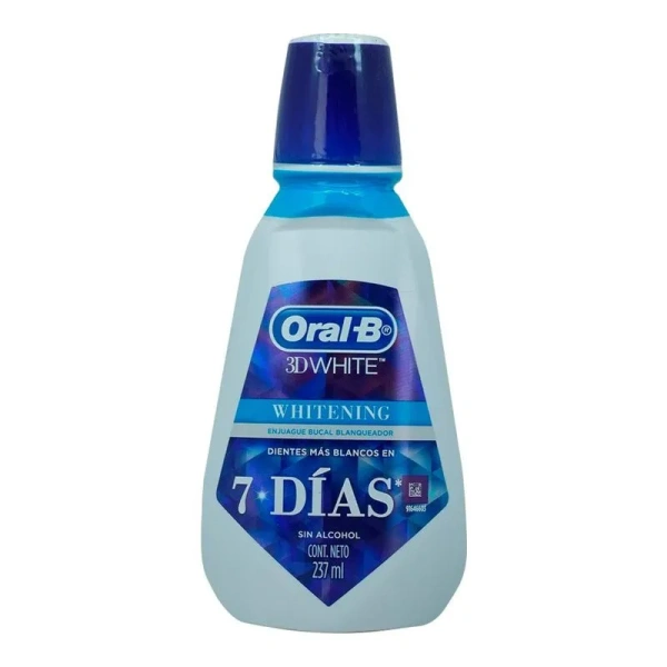 ENJUAGUE BUCAL ORAL B 3D WHITE ENJUAG BUCAL