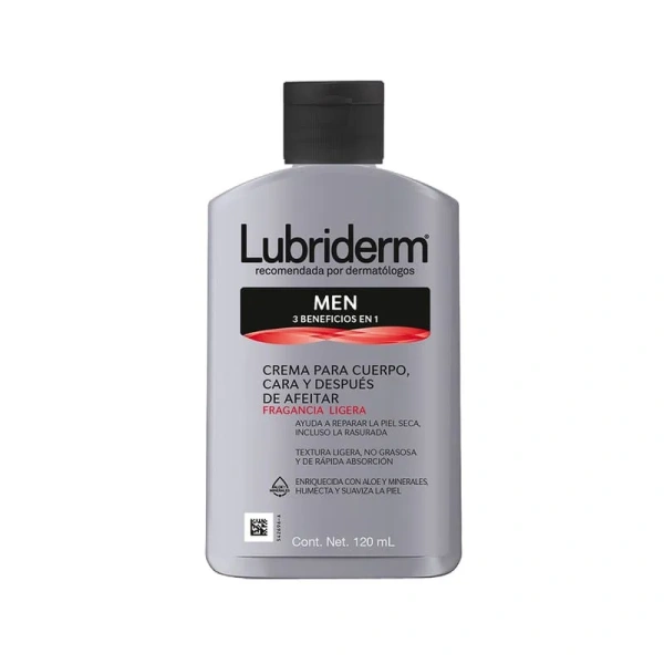 CREMA LUBRIDERM MEN 3EN1 FRAG LIG CREMA/120ML