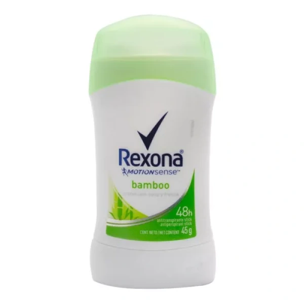 DESODORANTE REXONA BARRA (M) BAMBOO 45 GRS