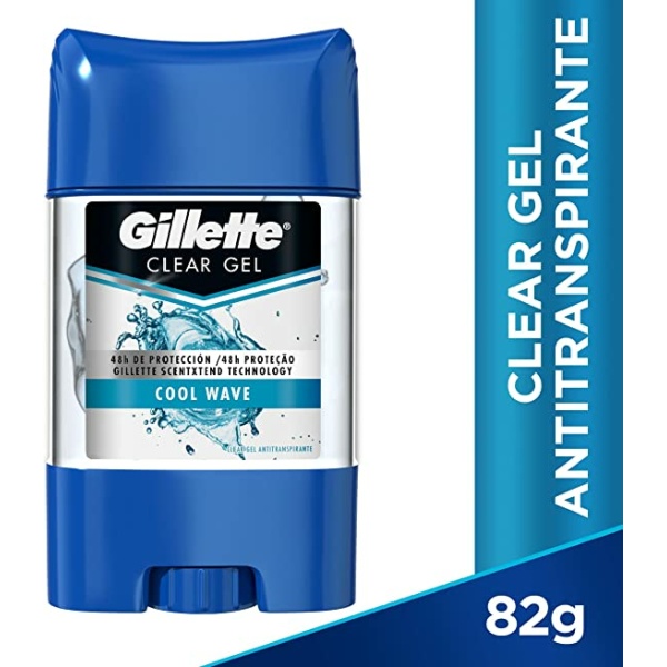 DESODORANTE GILLETTE GEL MINICLEAR C WAVE 45GR