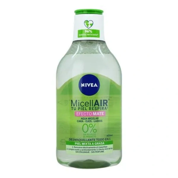 AGUA MICE NIVEA EFEC MATE02 400ML