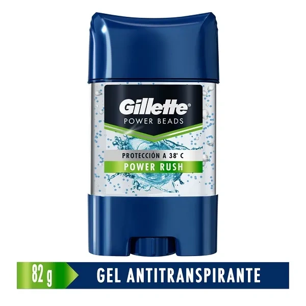 DESODORANTE GILLETTE GEL PWR RUSH (MICROESFERAS) 82GRS